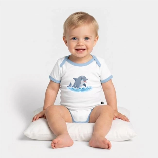 Froehlicher delfin